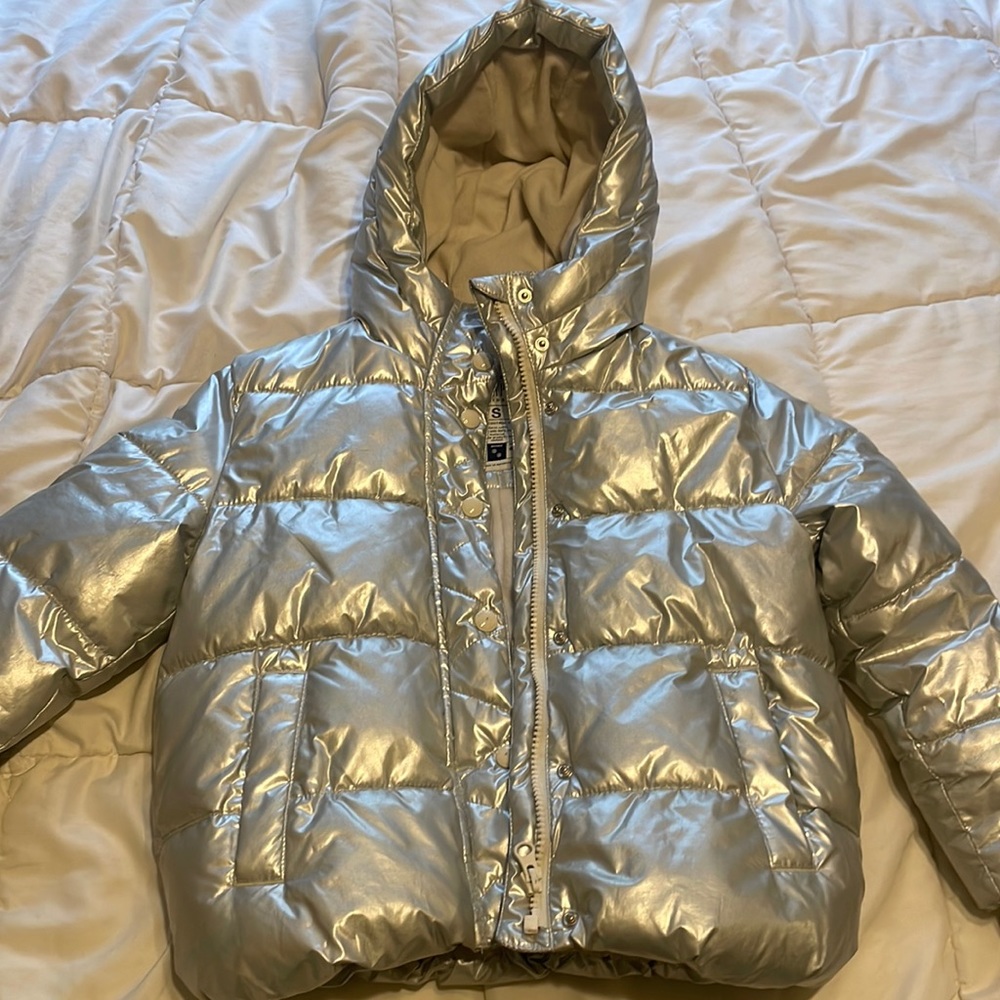 Metallic Silver Gap Jacket